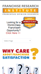 Mobile Screenshot of franchiseresearchinstitute.com