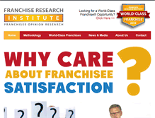 Tablet Screenshot of franchiseresearchinstitute.com